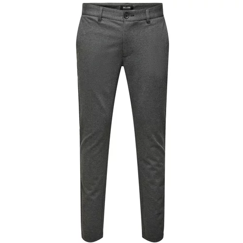 Only & Sons Chino hlače 'Mark' siva / črna