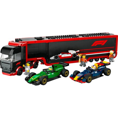 Lego LEGO&amp;reg; City - Tovornjak F1&amp;reg; z dirkalnikoma F1&amp;reg; RB20 in AMR24 (60445) Slike