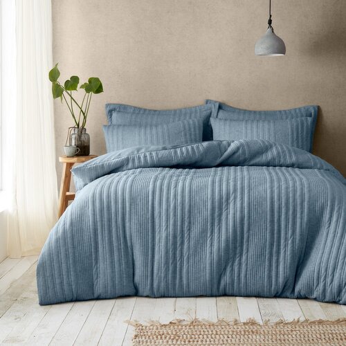 Pineapple Elephant Modra enojna posteljnina 135x200 cm Tamba Stripe – Cene