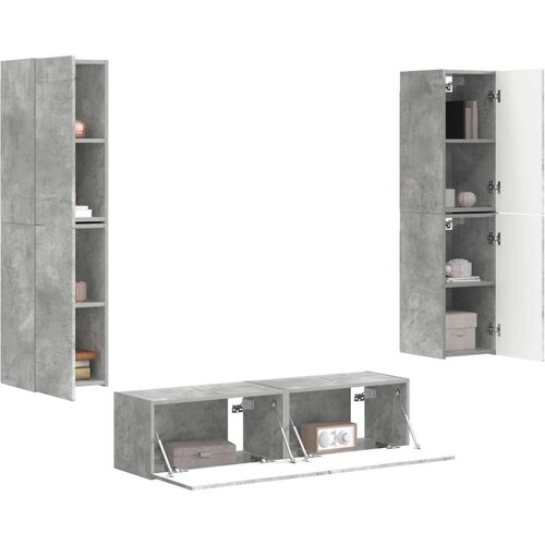3 pcs Betonsko siva - - Siva - 56.59 - 30 x 31 x 60 cm - 2025-vidaXL-Uvoz_2 Slike
