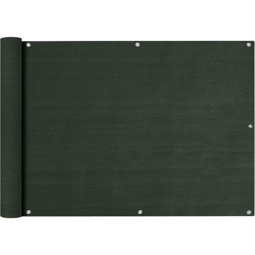 vidaXL Balkonsko platno temno zeleno 75x600 cm HDPE, (20764716) Cene
