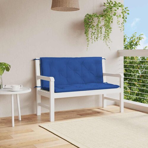  Jastuk za vrtnu klupu plavi 120 x (50+50) x 7 cm tkanina Oxford Cijene