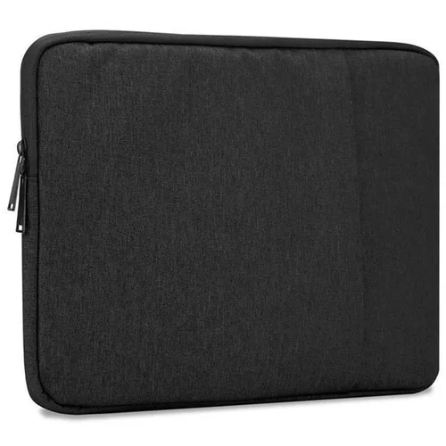 Cadorabo Zaščitna vrečka za prenosni računalnik / tablični računalnik 15,6 palca v črni barvi - računalniška vrečka prenosnika iz tkanine z žametno podlogo in predelkom z zadrgo proti praskanju, (20622047)