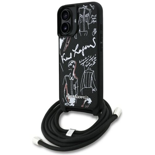 Karl Lagerfeld OVITEK CROSSBODY Z VZORCEM IN LOGOM ZA IPHONE 16 LUXURY, (5000339076) Cene
