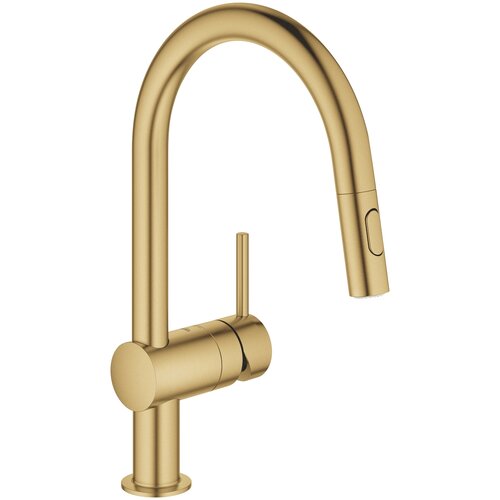Grohe izvlečna enoročna kuhinjska armatura MINTA - Brushed cool sunrise (32321GN2) Cene