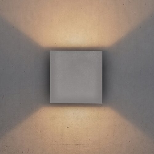  Brilagi - LED spolja&amp;scaron;nja zidna svetiljka CUBE LED/6W/230V siva IP54 Slike