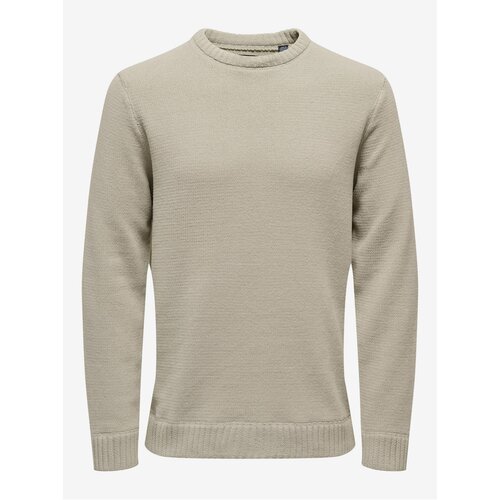 Only Beige Mens Sweater & SONS Ese - Men Cene