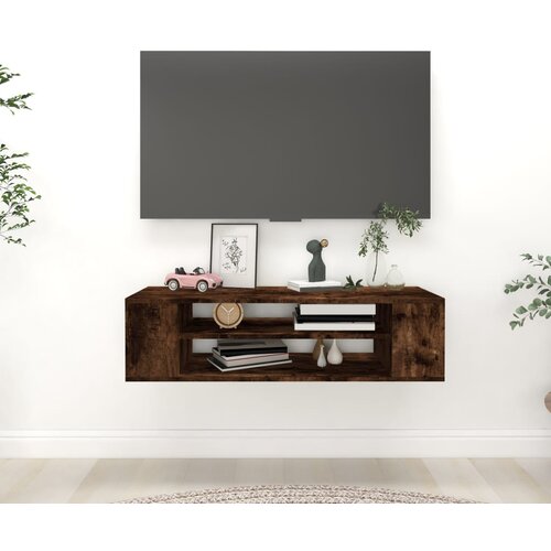 VidaXL Viseći TV ormarić boja hrasta 100x30x26,5 cm konstruirano drvo Slike