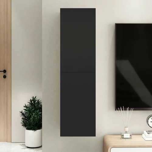 TV omarica črna 30,5x30x110 cm iverna plošča, (20913044)