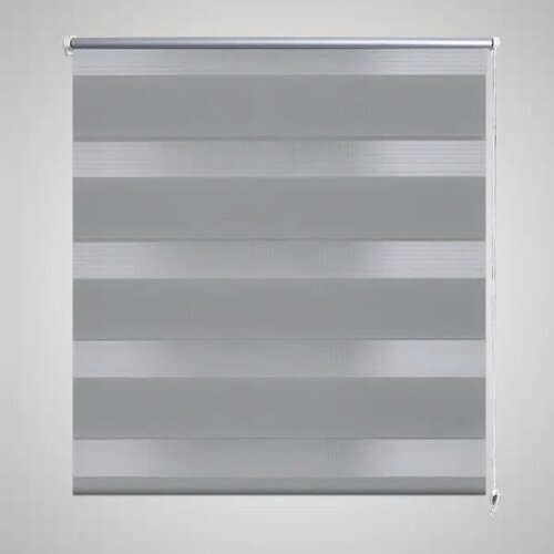 vidaXL Rolo roleta sa zebrastim linijama 140 x 175 cm Siva Cijene