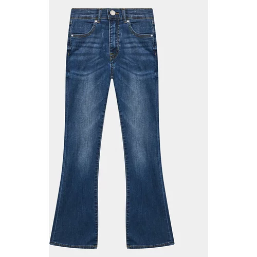 Guess Jeans hlače J3YA03 D52V0 Mornarsko modra Flare Fit