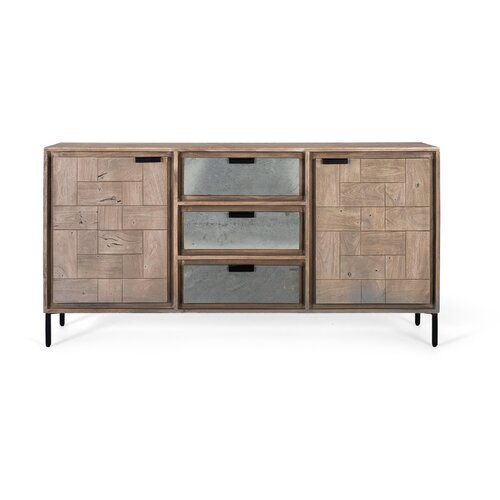 GINER Y COLOMER Komoda iz akacijevega lesa in kovine 160 cm, (22147785) Cene