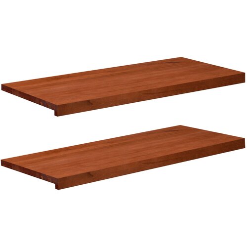  Prozorske klupice 2 kom. Smeđa 90 x 40 x 2 cm Čvrsto drvo bukve Slike