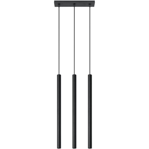 Nice Lamps Črna viseča svetilka Nice Lamp Fideus, dolžina 30 cm Slike
