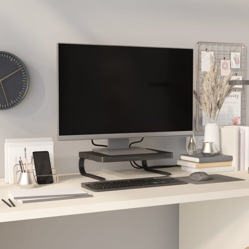 vidaXL Stojalo za monitor črno 37x28x11,5 cm Cene