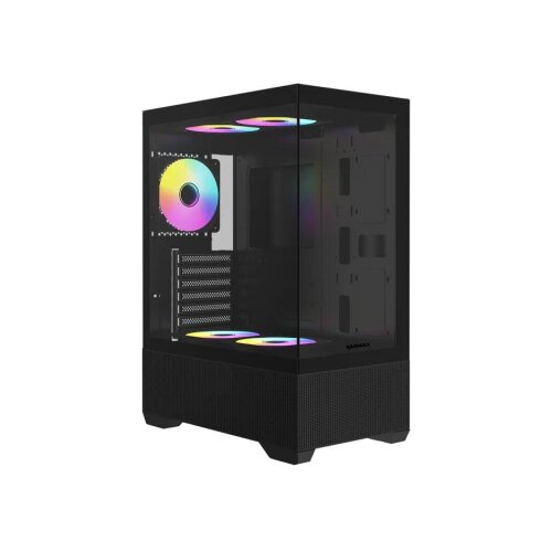 Raidmax Kuciste Infinita I802 Air/Glass/3 xRGB/Crni/I802ABS Cene