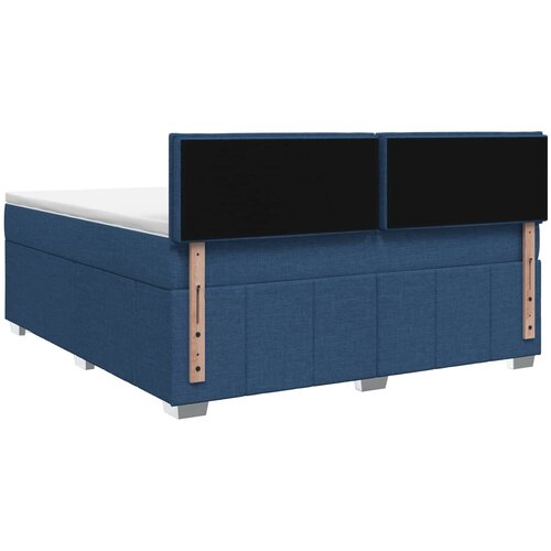  Boxspring krevet s madracem Plava 160 x 200 cm Tkanina Slike