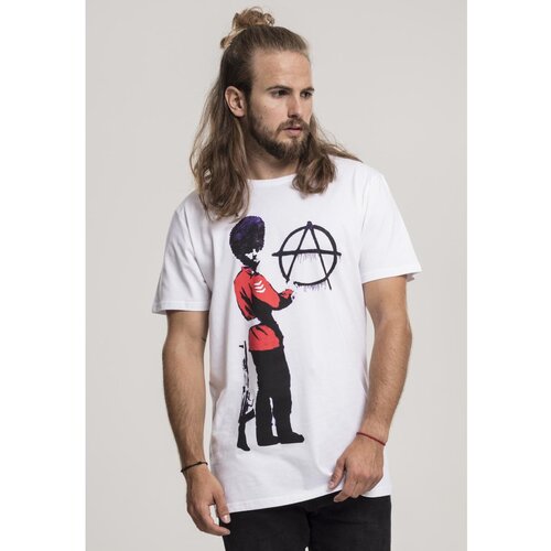 Mister Tee Banksy Anarchy Tee white Slike