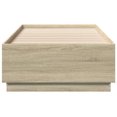  Okvir za krevet boja hrasta 90x200 cm konstruirano drvo Slike