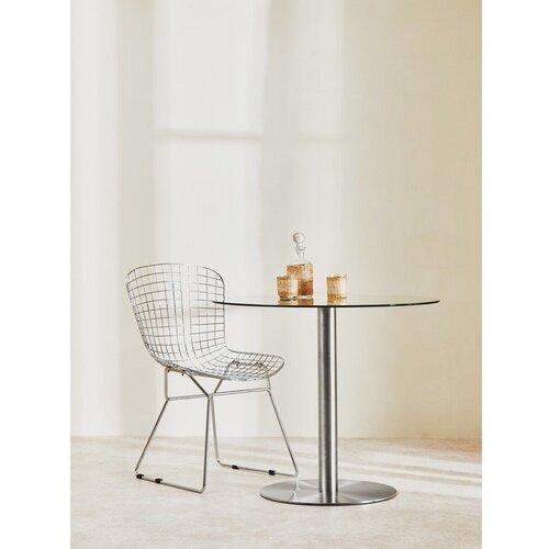 Premier Housewares Okrogla jedilna miza s stekleno mizno plo&amp;scaron;čo &amp;oslash; 90 cm Metropolitan &amp;ndash; Slike