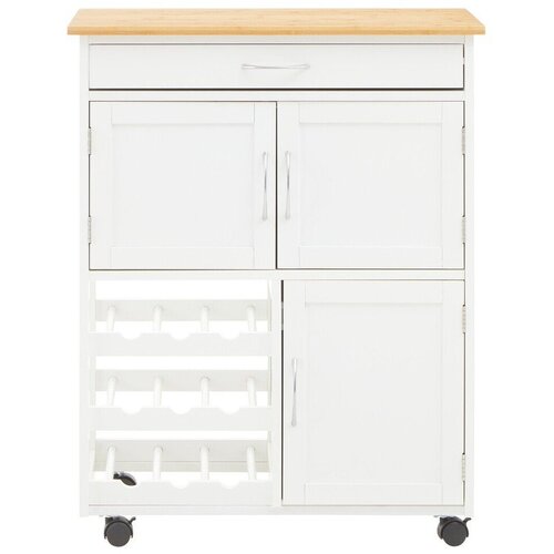 Premier Housewares Bambusov servirni voziček na kolesih 37x67 cm Harlow &amp;ndash; Slike