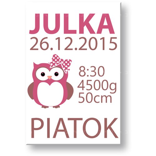 Na&amp;scaron;a devojčica Slike na platnu s tekstom - (slike na platnu) Slike