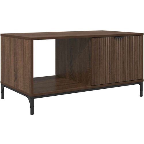 VidaXL Stolić za kavu Smeđi hrast 90 x 49 x 46 cm Konstruirano drvo Slike