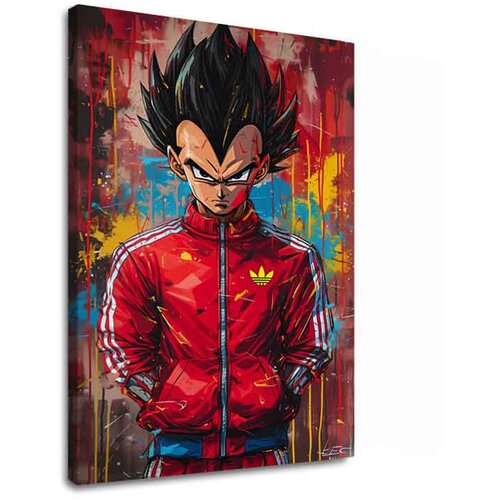  Slika SAIYAN: Moč bojevnika | Podrobnosti akrila Slike