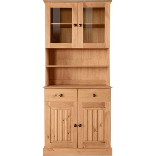 St&amp;oslash;raa Vitrina od masivnog bora u prirodnoj boji 181x34 cm Mille &amp;ndash; Slike