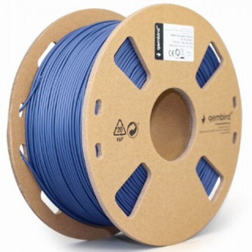 Gembird 3DP-PLA-01-MTNB mat pla filament za 3D stampac 1.75mm, kotur 1KG, navy blue Cene