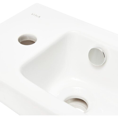 Vitra 7090-003-0028 Integra 37 x 22 cm leva izvedba keramični umivalnik z odprtino za armaturo Slike
