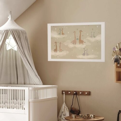  Plakat - Loving Giraffes 90x60 Bez okvira s margom Slike