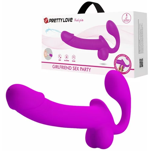 Pretty Love Kelpie Strapless Strap-On with Squirt Function