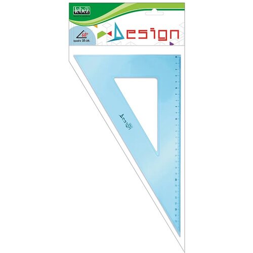  Ravnilo trikotnik 60° 30cm lebez pvc svetlo moder 756 LEBEZ Cene
