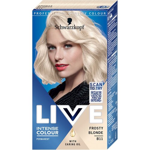 LIVE Intense Colour permanentna barva za lase odtenek B11 Frosty Blonde Cene