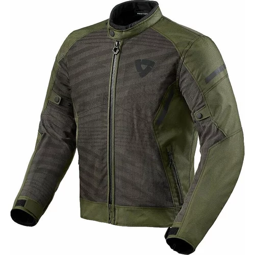 Rev'it! Jacket Torque 2 H2O Black/Dark Green 2XL Tekstilna jakna