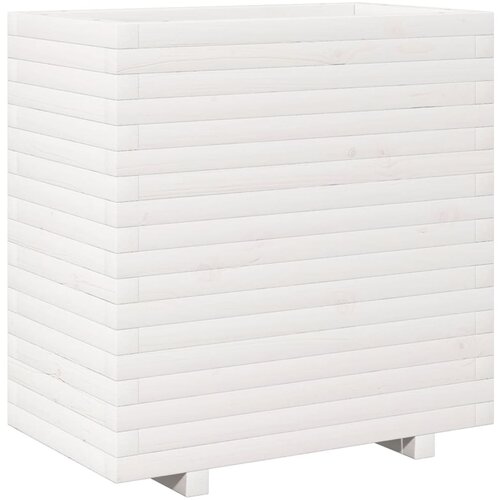 Maison Chic Vrtno cvetlično korito - Cvetlični Lonec belo 70x40x72,5 cm trdna borovina, (21788873) Cene