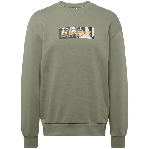 Jack & Jones Sweater majica bež / maslinasta / narančasta / crna