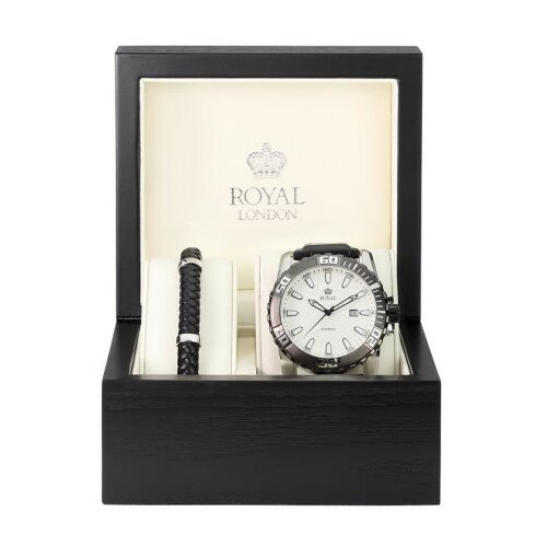 Royal London muški analogni poklon set ručni sat i narukvica ( 41017-51 ) Slike