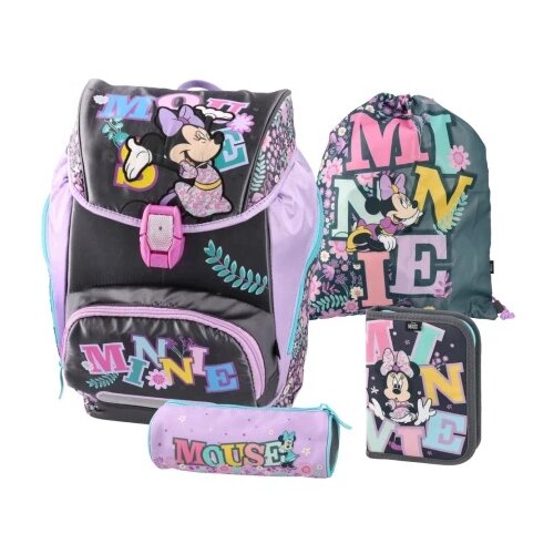 Best Buy Logic set, ranac anatomski, 4 u 1, Minnie Mouse, Flowers Slike