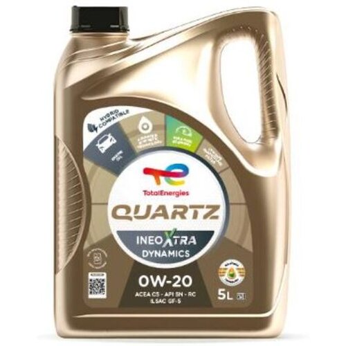 Total motorno olje Quartz Ineo Xtra Dynamics 0W-20, 5L Slike