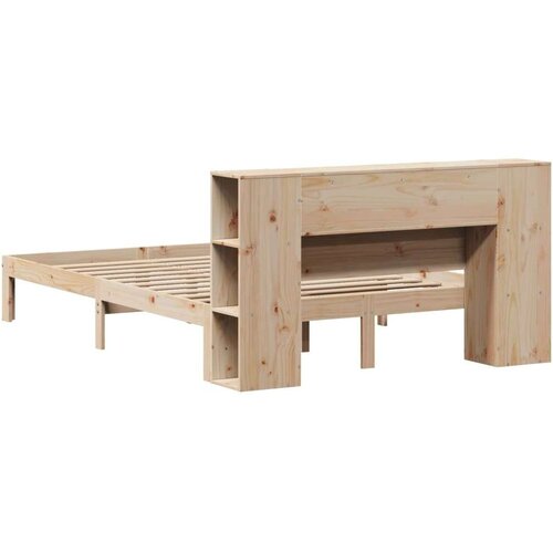 vidaXL Krevet s regalom za knjige bez madraca 120x190 cm od borovine Cijene