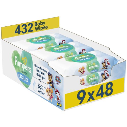 Pampers vlažilni robčki Paw Patrol 9 x 48 kos Cene