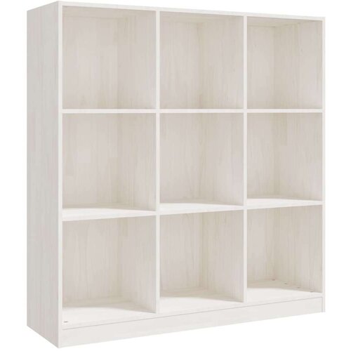 VidaXL knjižna omara za razdelitev prostora bela 104x33,5x110 cm Slike
