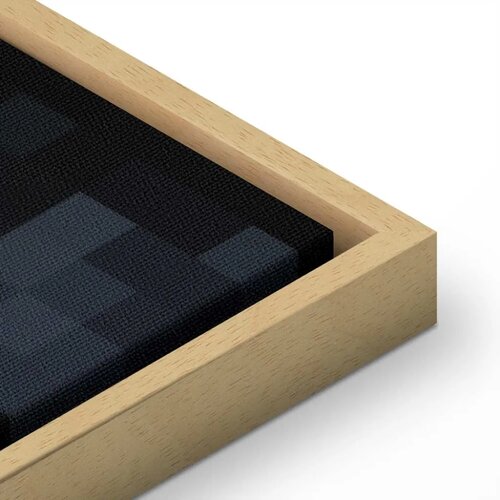  Slika - Pixel Game Over 60x90 U prirodnom drvenom okviru Slike