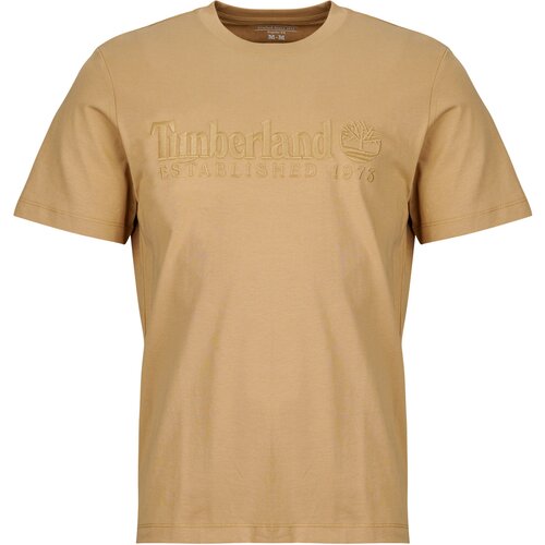 Timberland Embroidered Tee Established 1973 Bež Slike