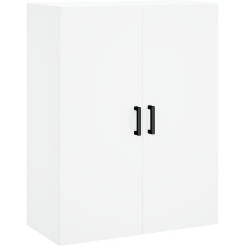  Visoka komoda bijela 69,5x34x180 cm konstruirano drvo Slike
