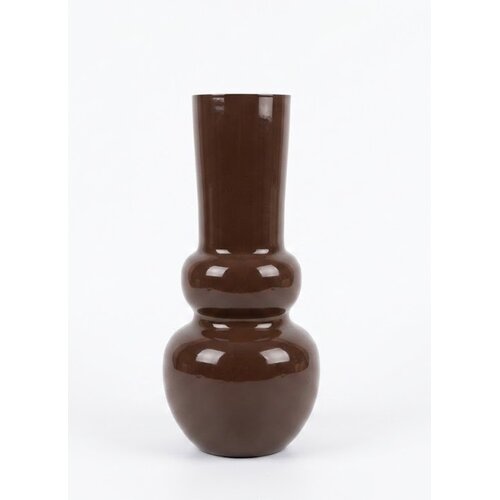 Mondex vaza kovinska Roger 10x17x36 čokoladna 1 kos, (5000299957) Slike