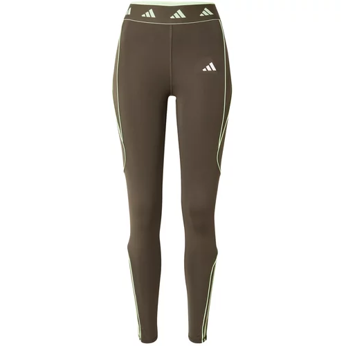 Adidas Sportske hlače 'Hyperglam Color Pop' svijetlozelena / tamno zelena