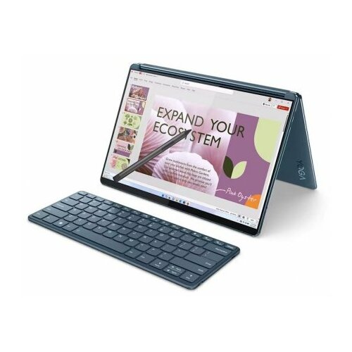 Lenovo yoga book 9 13IMU9 (tidal teal) 2.8K oled touch, ultra 7 155U, 32GB, 1TB ssd, win 11 home (83FF001YRM) Slike